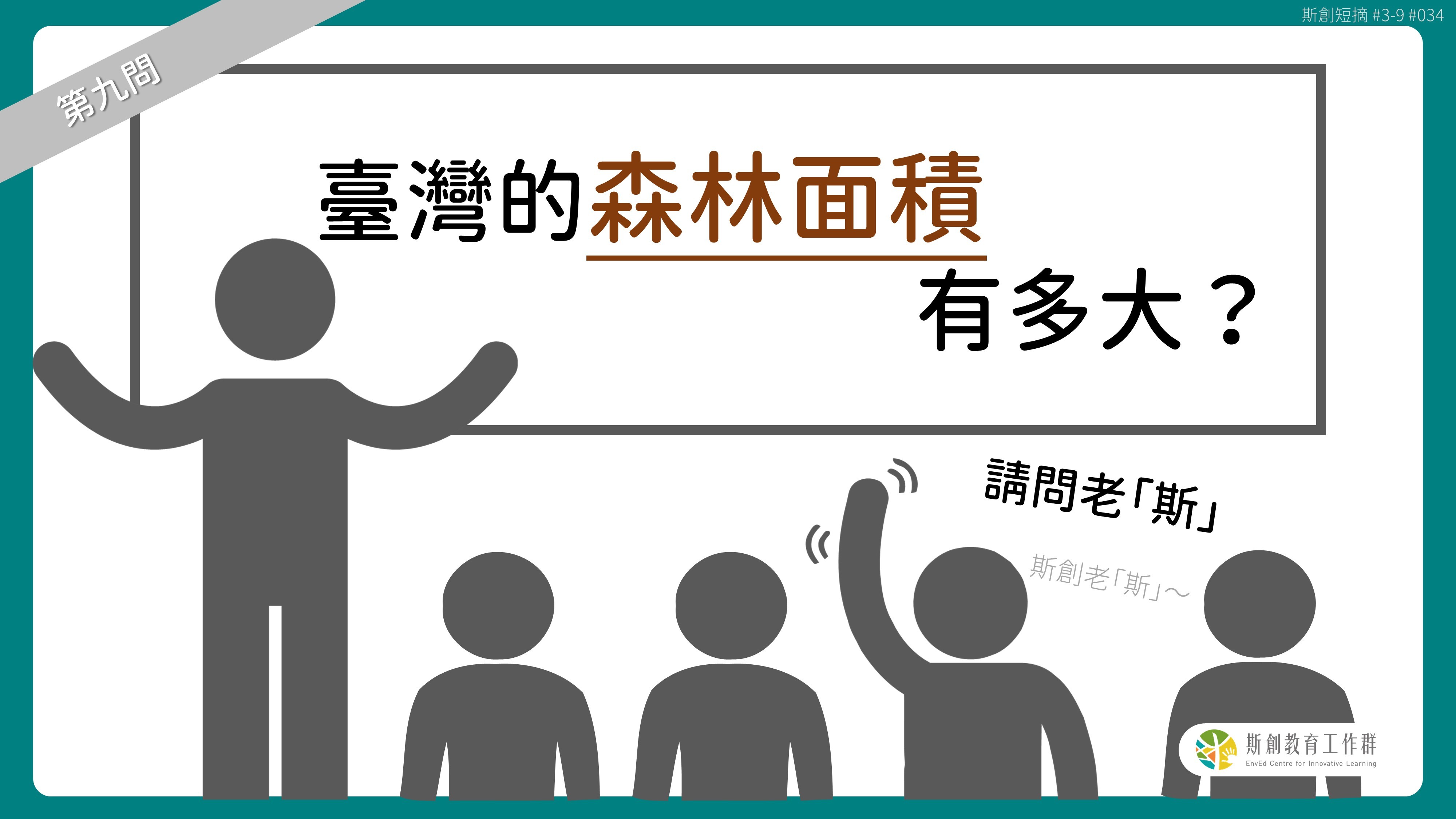 請問「老斯」Q9-臺灣的森林面積有多大？