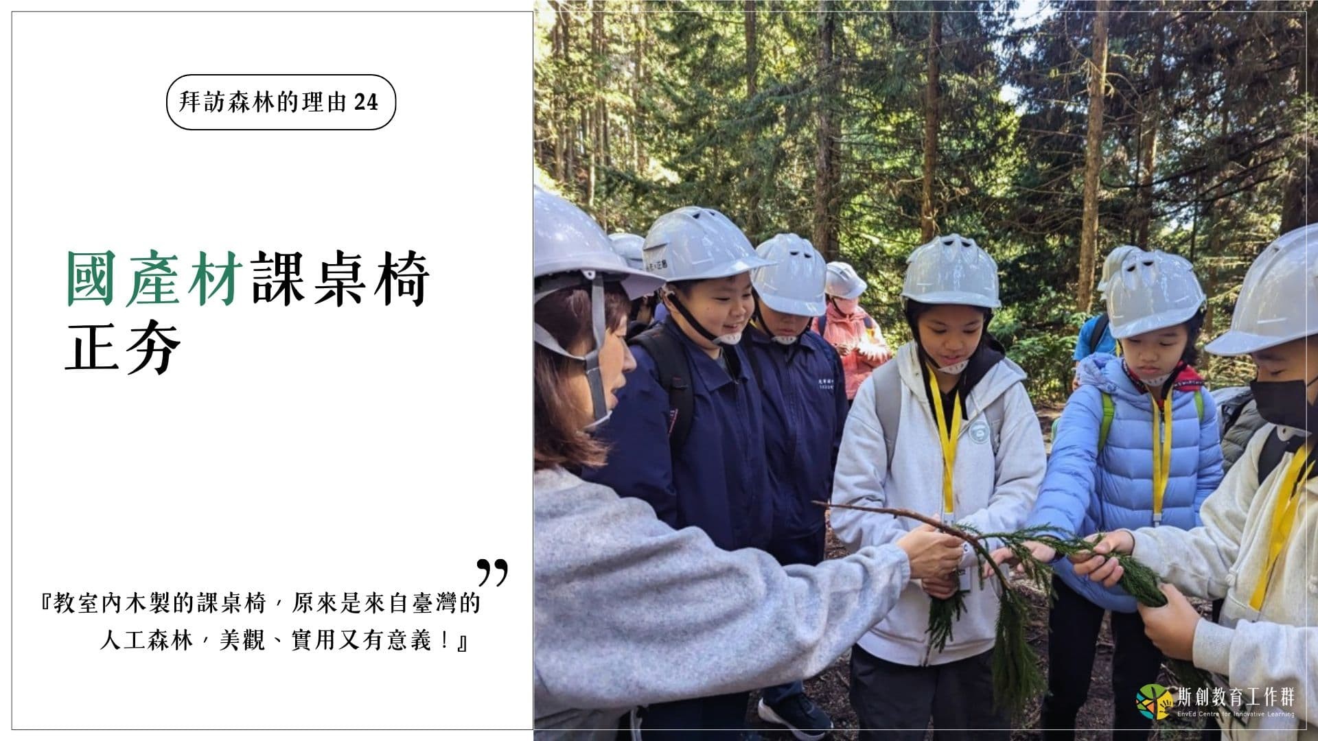 【拜訪森林的理由24－MIT國產材課桌椅正夯】