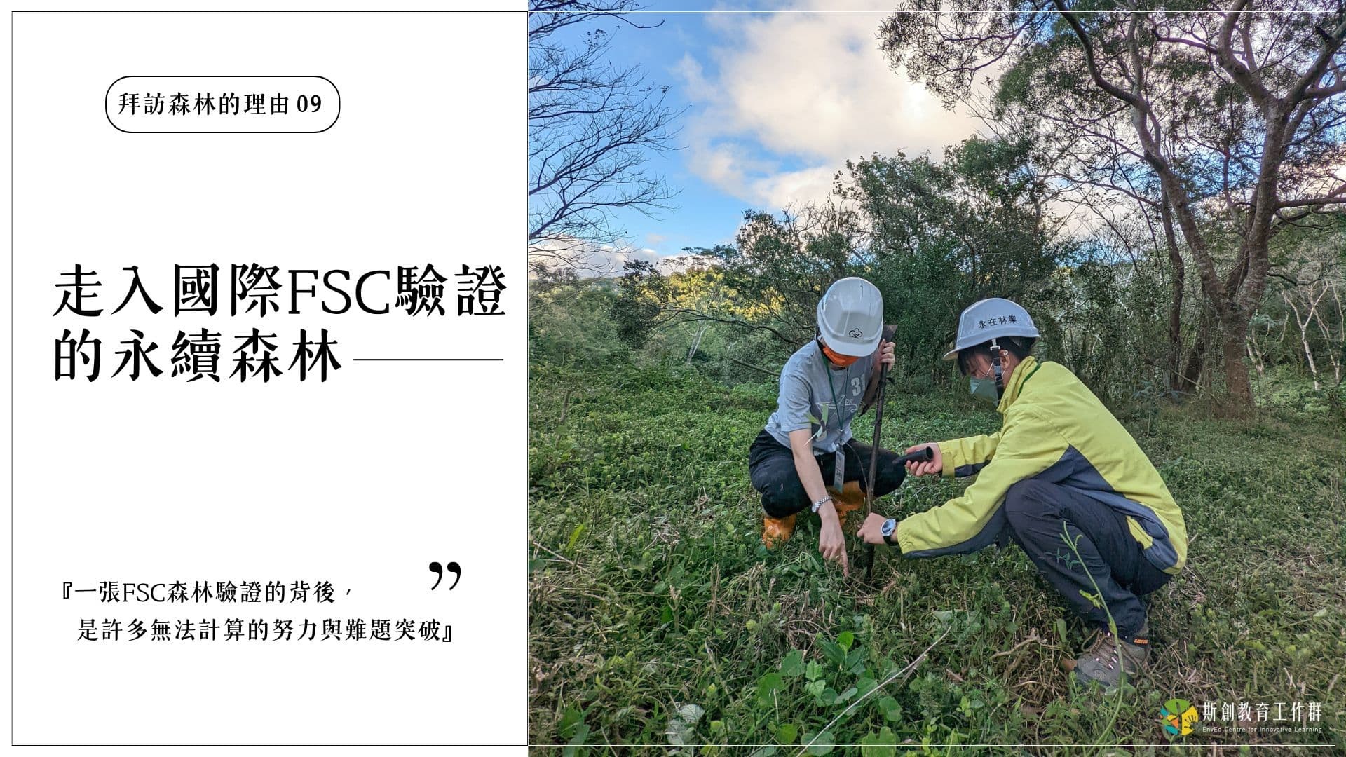 【拜訪森林的理由09－走入國際FSC驗證的永續森林】